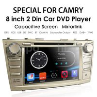 hizpo in Dash 8 Inch Double Din Touch Screen Navigation GPS Car Stereo for for Toyota Camry 2007 2008 2009 2010 2011 AM FM Radio DVD Player Bluetooth SWC