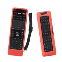 SIKAI Remote Case for Vizio XRT500 Smart TV Remote [Eco-Friendly] Case for VIZIO Smart LCD LED TV Remote Control [Shock Proof] Silicone Cover for Vizio XRT500 Remote with Lanyard (Red)