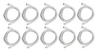10 Pack USB 2.0 A Male to A Female Extension 28/24AWG Cable (Gold Plated) White 10 Feet