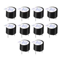 uxcell Active Buzzer 2 Terminals Electronic Alarm Electromagnetism Beeper for Arduino Racing Drone 10pcs