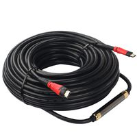 100 Feet HDMI Cable with Signal Booster,SHD 100' HDMI Cord 2.0V Support 4K 3D 1080P for in-Wall Installation CL3 Rated