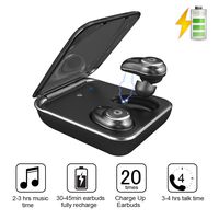 Wireless Earbuds,GUSGU TWS In-Ear Earbuds Touch Control IPX7 Waterproof Bluetooth Headphones with Chargering Case & Noise Canceling Mic for iPhone X/8/7SamsungGalaxy S9/S8 /S8Plus(Support iOS&Android)