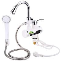 Adidansi GZU ZM - D4 Electric Water Heater Kitchen Bathroom LCD Temperature Display Heating Faucet with Shower Head