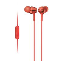 Sony MDR-EX255AP in-Ear Headphones with Mic (Red)