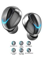 PeohZarr Wireless Earbuds Bluetooth 5.0 True Wireless Earbuds Deep Bass, Touch Control, Built-in Mic, IPX7 Waterproof, 15H Playback Time, Bluetooth Earbuds with Portable Charging Case
