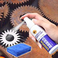 Weite Professional Anti-Rust Lubricant with Towel, Effective Derusting Spray Rust Remover Metal Surface Chrome Paint Car Maintenance Iron Powder Cleaning Paint Care