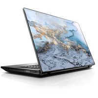 15 15.6 inch Laptop Notebook Skin Vinyl Sticker Cover Decal Fits 13.3" 14" 15.6" 16" HP Lenovo Apple Mac Dell Compaq Asus Acer/Blue Gold Grey Marble Pattern Clouds