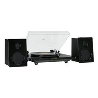 Studebaker Hi-Fi Record Player Pro Modern Bluetooth Wireless Turntable Stereo System with 60 Watts Speakers Audio Technica Magnetic Needle - Piano Black