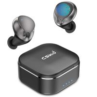 Wireless Earbuds, Bluetooth 5.0 Wireless Headphons IP67 Waterproof TWS Stereo in-Ear Earphones with 500mAh Charging Case Built-in Mic One-Step Pairing Deep Bass Sweatproof for Sport