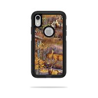 MightySkins Skin Compatible with OtterBox Commuter iPhone XR Case - Deer Pattern | Protective, Durable, and Unique Vinyl Decal wrap Cover | Easy to Apply, Remove, and Change Styles | Made in The USA