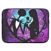 Laptop Sleeve Case Jack and Sally Nightmare Before Christmas Notebook Tablet Bag Cover Compatible 13-15 Inch Notebook
