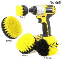 alextreme 4Pcs/Set Tile Grout Power Scrubber Cleaning Drill Brush Tub Cleaner Combo Kit