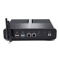 HISTTON Fanless Mini PC Desktop PC, Windows 10 Pro with Intel Core i7 7567U, DDR4 16GB RAM, 256GB SSD, DP & HDMI Dual Output, USB 3.0,Card Reader,WiFi,Bluetooth,Metal Case