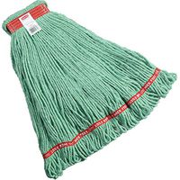 Rubbermaid Commercial FGA11306GR00 Web Foot Wet Mop Head, 1-inch Headband, Large, Green