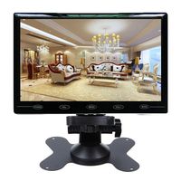 CAIRUTE 9 Inch Ultra Thin 16:9 HD 1024600 TFT LCD Color Car Rear View Monitor 2 Video Input DVD VCD Headrest Vehicle Monitor Support Audio + Video + HDMI + VGA