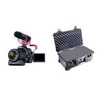 Canon Video Creator Kit [EOS 80D] with EF-S 18-135mm Lens, Rode VIDEOMIC GO, and 32GB Sandisk Memory Card + Pelican 1510 Case