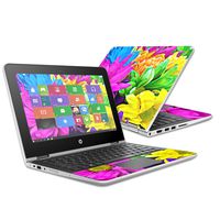 Mightyskins Skin Compatible with Hp Pavilion X360 11.6" (2016) Wrap Cover Sticker Skins Colorful Flowers