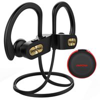 Mpow Flame Upgraded Bluetooth Headphones with Case, IPX7 Waterproof Wireless Earphones Sport W/Mic, 7-9 Hrs Playtime, in-Ear Wireless Earbuds W/Rich Bass & HiFi Stereo, Running Headphones, Gold