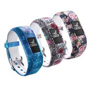 FITLI Compatible with Garmin Vivofit 3/ Vivofit JR/JR. 2 Replacement Bands, Silicone Band Bracelet for Kids Women Men(3Pack Color-1)