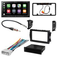 CACHÉ KIT4336 Bundle Car Stereo for 2005 - 2007 Dodge Durango W/Digital Media Receiver 7" WVGA Display, Apple CarPlay, Android Auto, Built in Bluetooth, Backup Camera/Install Dash Kit(5Item)