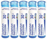 Boiron Caulophyllum Thalictroides 30C (Pack of 5), Homeopathic Medicine for Menstrual Cramps