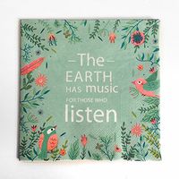 Colored Paper Napkins, 20 Count Shabby Chic Napkins for Wedding, Dinner Tea Party Shower… (Earth Music, 1)