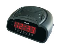 Slick CR212BK AM/FM Digital Alarm Clock Radio