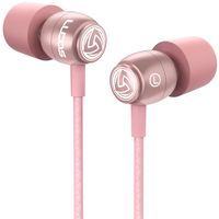 LUDOS Clamor Wired Earbuds in Ear Headphones with Microphone, Earphones with New Generation Memory Foam, Reinforced Cable, Bass, Volume Control Compatible with iPhone, Apple, Samsung, Sony, Huawei