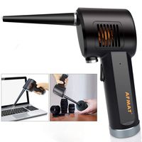 Cordless Air Duster, Alternative to Compressed Gas & Canned Air Duster for Computers, Electric Cleaning Duster for Keyboard and Electronics, Rechargeable 6000mAh Battery, w/Cleaning Brush