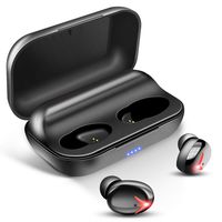True Wireless Bluetooth Earbuds, TWS Bluetooth 5.0 Headphones Earphone in-Ear HiFi 3D Stereo Sound,Sweatproof, Waterproof,Sports,One-Step Pairing with Touch-Control Operation, Built-in Mic