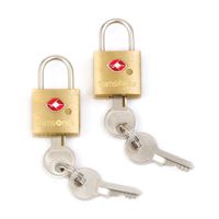 Samsonite 44348-1367 Travel Sentry 2-Pack Brass Key Locks