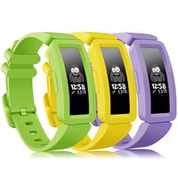 findway Compatible with Fitbit Ace 2 Bands for Kids 6+, Soft Silicone Bracelet Accessories Sport Strap Boys Girls Wristbands Compatible for Fitbit Inspire HR & Ace 2