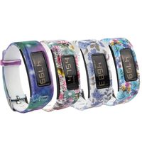 honecumi Replacement Bands Compatible with Garmin Vivofit Wristband Watch Strap for Men & Women-Garmin Vivofit 1 Replacement Watch Band/Strap/Bracelet with Metal Buckle Clip-Free Size-4 Pattern