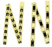 Tri-fold scale/ruler - metric, 1.5" Wide