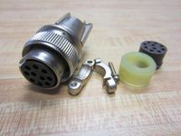 Amphenol Industrial ACS06E18-1S(023) Circular Connector Socket Environmental Resisting with Strain Relief Threaded Coupling Solder Termination Straight Plug 18-1 Insert Arrangement 18 Shell Size 10 Contacts