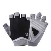 Feefine Cycling Gloves, Fingerless Gloves Breathable Half Finger Mountain Bike Gloves Shockproof Foam Padded Outdoor Sports Gloves, Biking Gloves for Boys Men Women (Black, L)