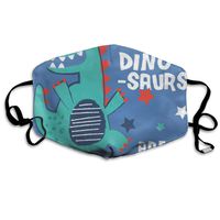 Dinosaur Print Dust Mask,Washable and Reusable Cleaning Gardening Outdoor Activities Warm Windproof Mask