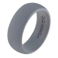 Silicone Wedding Ring by HonorGear, Premium Quality Grade Wedding-Bands for Active Men, Athletes, Comfortable Fit (Space Grey, 9)
