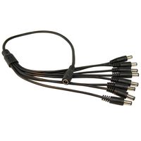 HQRP DC Female to 8 Male Power Splitter Cable for ZMODO Outdoor Indoor ZMD-CDH-DBS23Nm / ZMD-CDH-DIM23NA / ZMD-CDR-DIM23NM / ZMD-CDH-DCM39NA Camera Plus Coaster