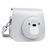 QUEEN3C Cute Bear Mini 9 Camera Case Bag with Adjustable Strap for Fujifilm Instax Mini 9 Mini8 Mini8+ Instant Camera. (Cute Bear)