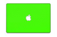 iCarbons Green Carbon Fiber Vinyl Skin for MacBook Pro 13" Retina (Mid 2012 - Mid 2016) Full Combo