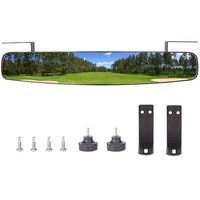 Rear View Mirror,World 9.99 Mall 16.5" Extra Wide 180 Degree Panoramic Generic of E-Z-GO Yamaha Rear View Mirror Black Mirror (Black)