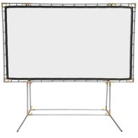 Carl's FlexiWhite Standing Projector Screen Kit (16:9 | 6.75x12-Ft | 165-in) Outdoor Projection Screen, HD, 3D, 1.1 Gain, Dark/Controlled Ambient Light, Outdoor Movie Screen, Stand Poles NOT Included
