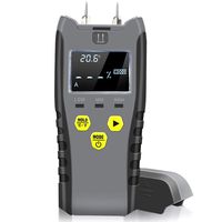 Wood Moisture Meter Pin-Type Water Leak Detector Damp Tester,LCD Backlity Display- Sensor for Moisture in Wood Concrete Drywall