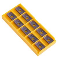 10pcs Parallelogram Shape CNC Carbide Insert Cutter Indexable Lathe Milling Inserts Turning Tools with Box APMT1604PDER-M2 VP15TF for Regular Steel