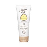 Baby Bum SPF 50 Sunscreen Lotion | Mineral UVA/UVB Face and Body Protection for Sensitive Skin | Fragrance Free | Travel Size | 3 FL OZ