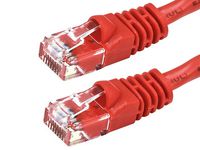 Buhbo 150Ft Cat5E UTP Ethernet Network Booted Cable, Red