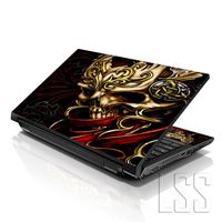 LSS Laptop 15 15.6 Skin Cover with Colorful Skull Pattern for HP Dell Lenovo Apple Asus Acer Compaq - Fits 13.3" 14" 15.6" 16" (2 Wrist Pads Free)