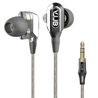 Dual Driver Earbuds for Music,GranVela VJJB V1 High Definition Earphones with High Tensile Cable, Noise-Isolating in-Ear Headphones
