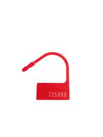 Omnimed 484107-R Safety Control Seals, Numbered, 1" Length, 1" Wide, Plastic, Red (Pack of 100)